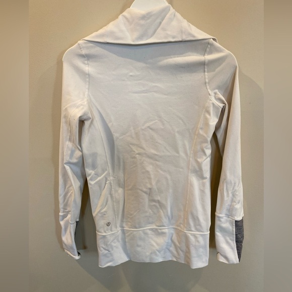 Lululemon In Stride Full Zip Jacket White Size 4 - Picture 5 of 6